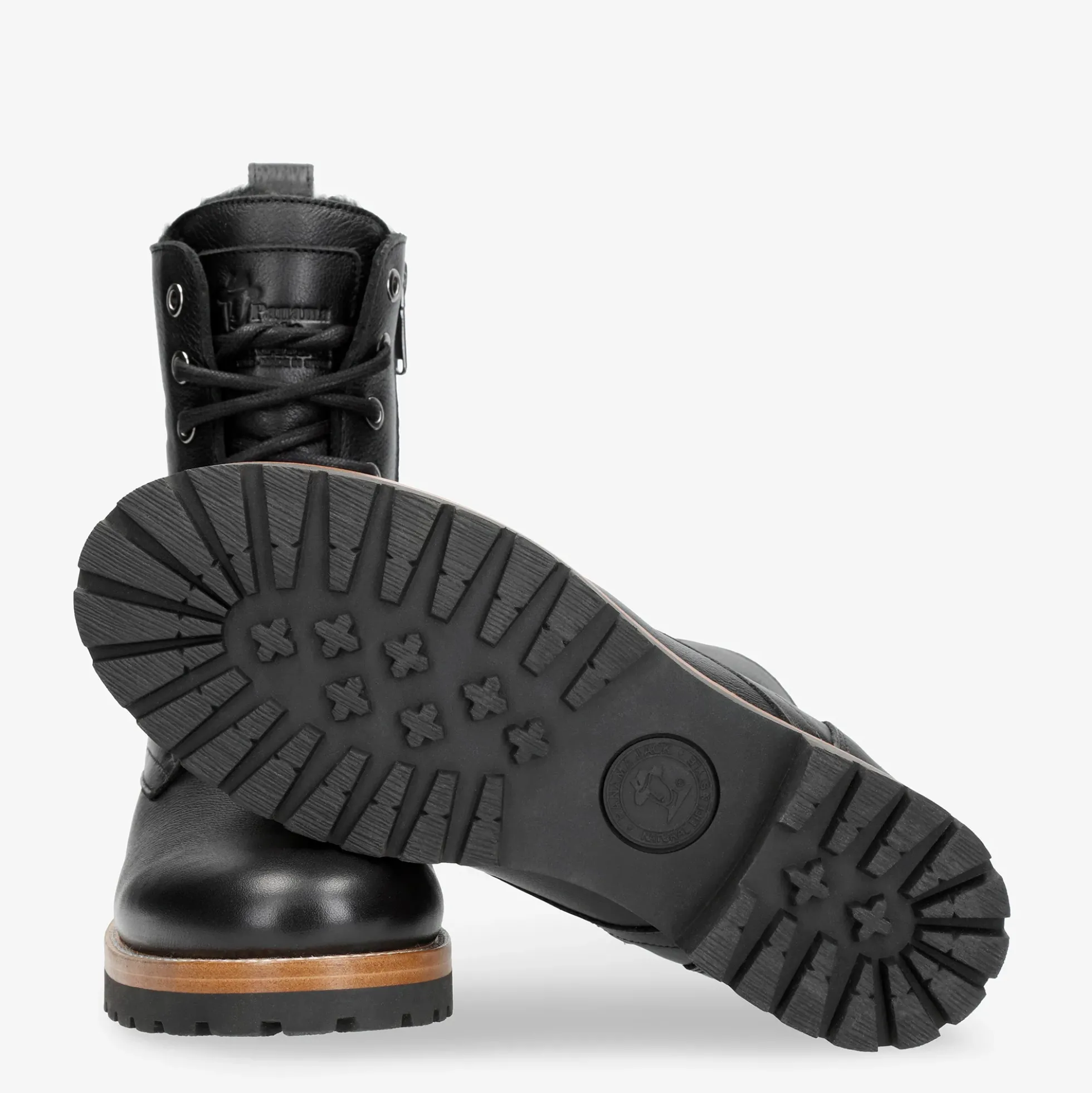 Frisia Botas de piel con forro interior de pelo.