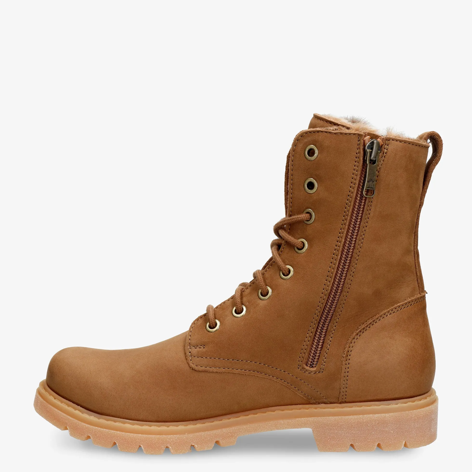 Frisia Botas de piel con forro interior de pelo.