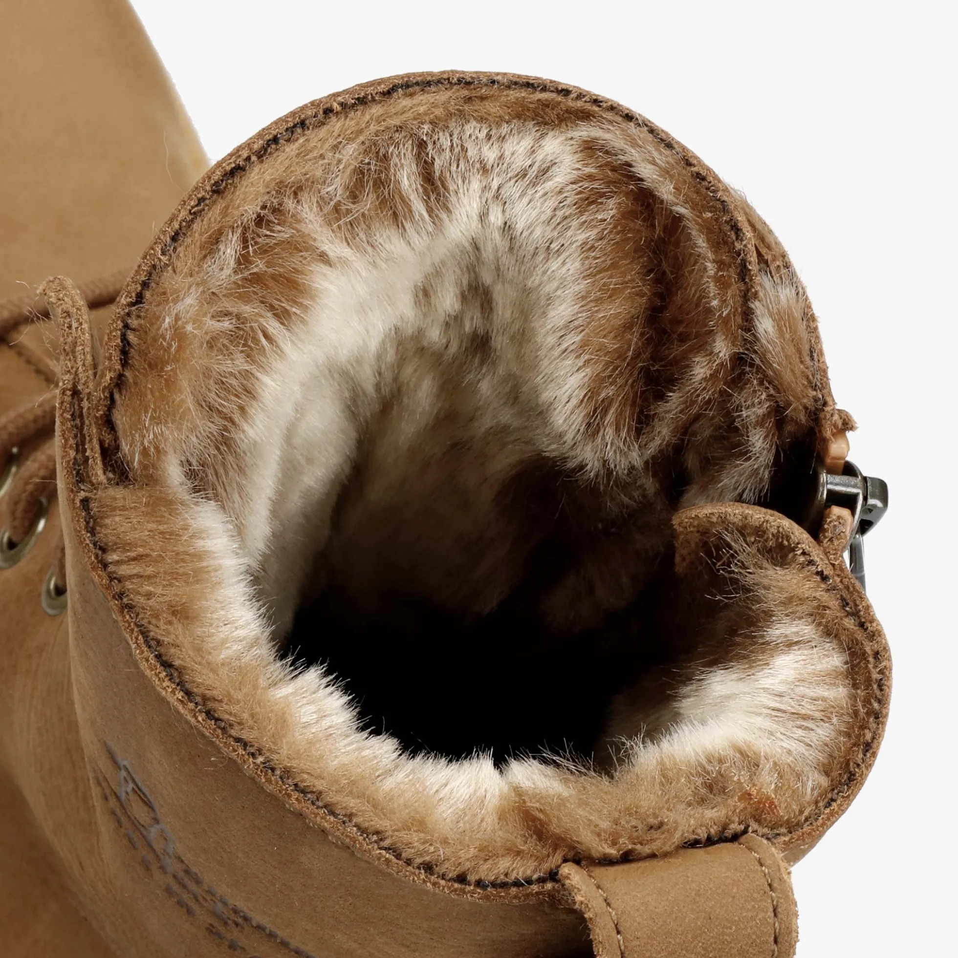 Frisia Botas de piel con forro interior de pelo.