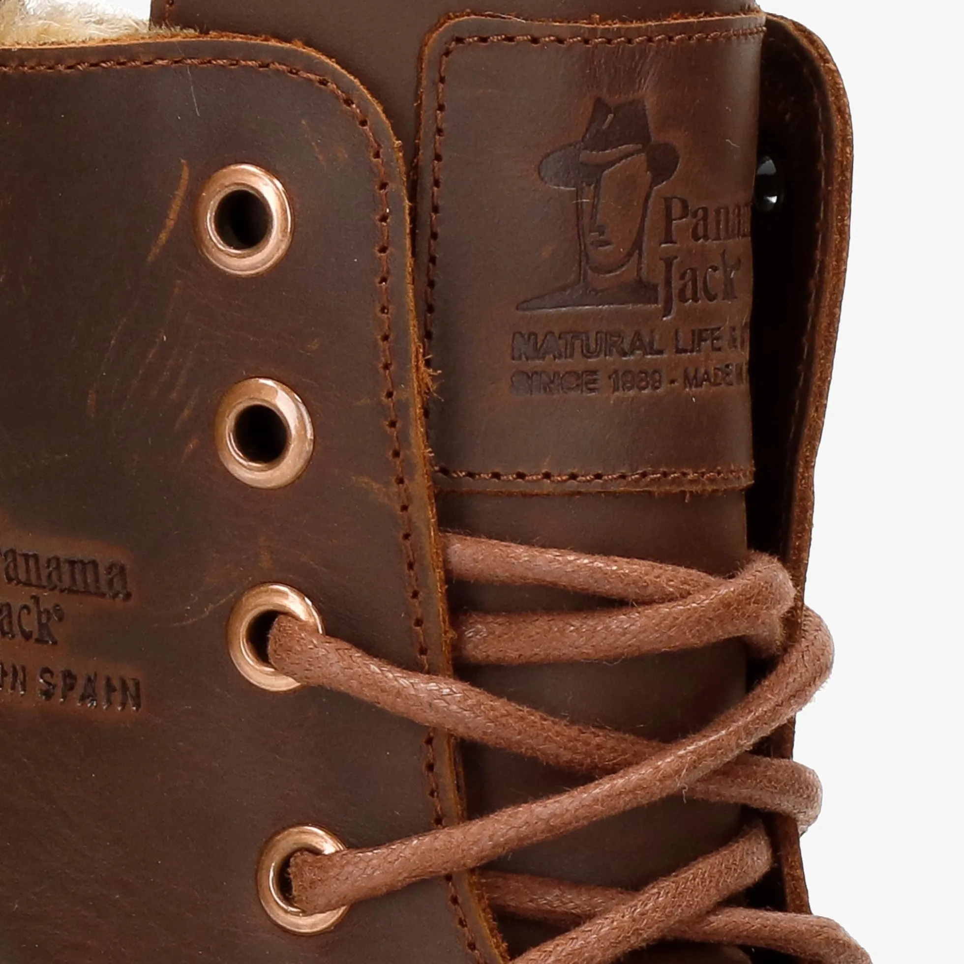 Frisia Botas de piel con forro interior de pelo.