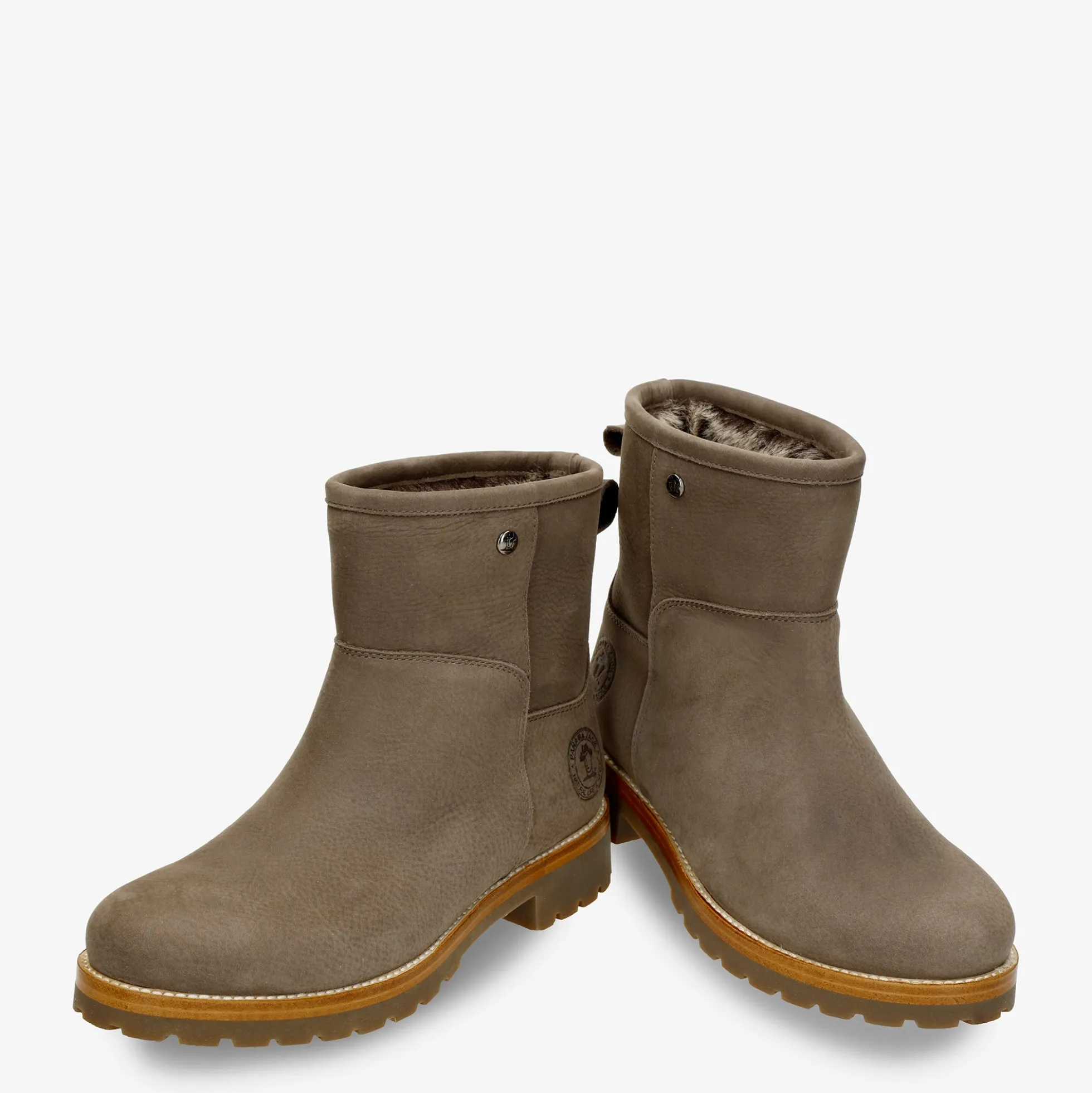 Grace Botas de piel con forro interior de pelo.