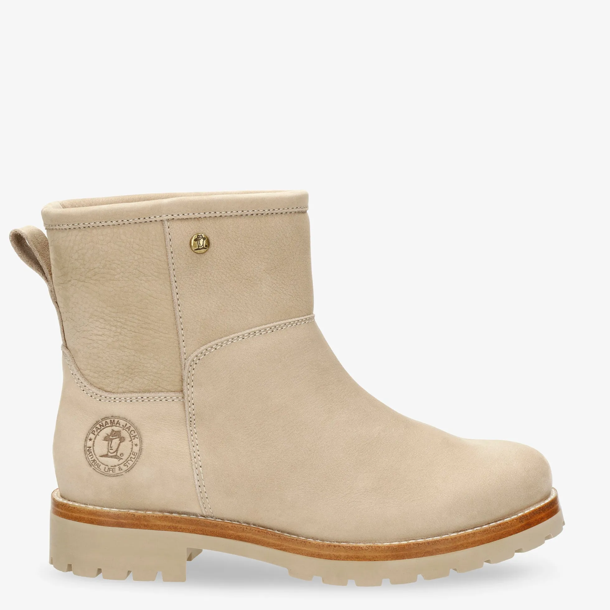 Grace Botas de piel con forro interior de pelo.