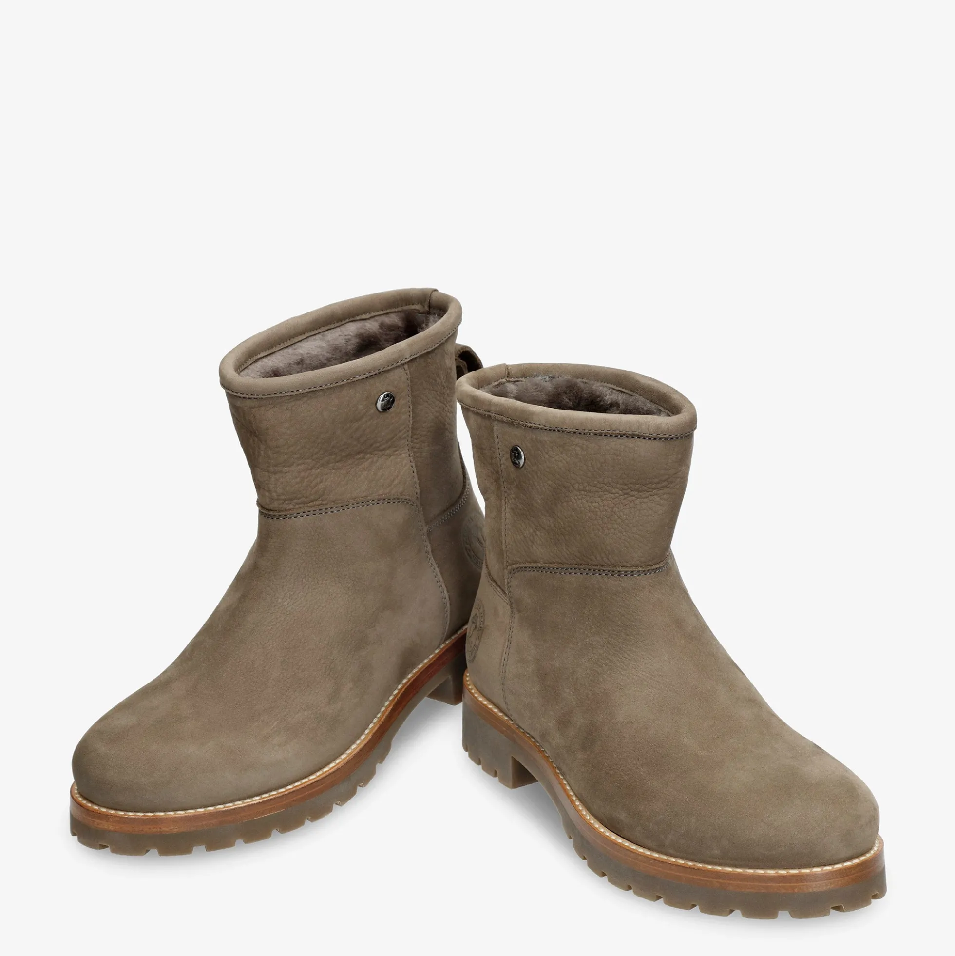 Grace Igloo Botas de piel con forro interior de pelo natural.