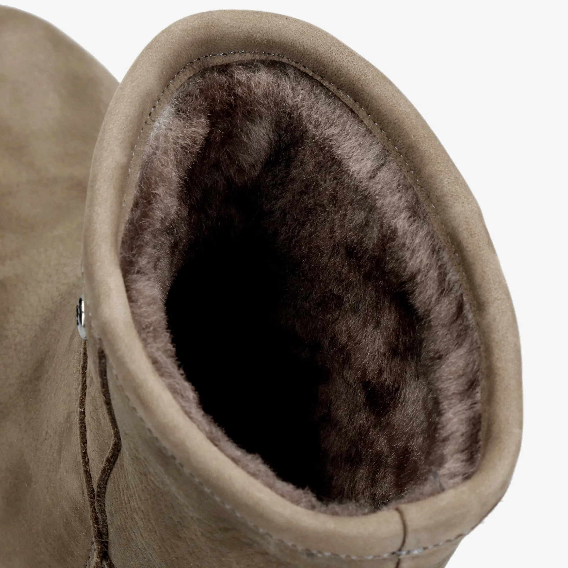 Grace Igloo Botas de piel con forro interior de pelo natural.