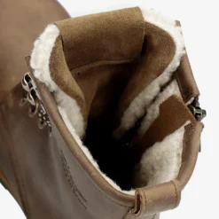 Ibi Botas de piel con forro interior de pelo.