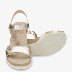 Julia Shine Sandalias de piel con forro interior de piel.