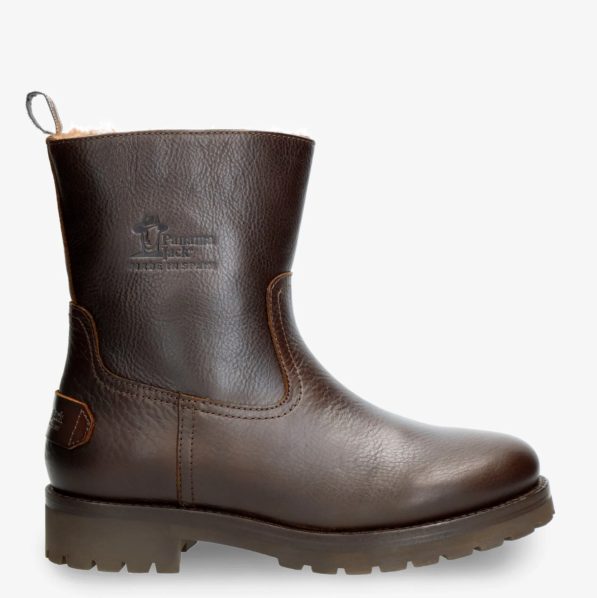 Monovar Botas de piel con forro interior de pelo.