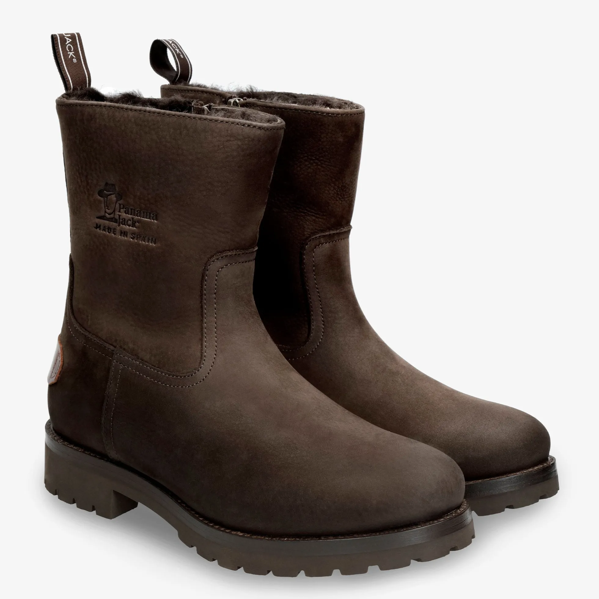 Monovar Igloo Botas de piel con forro interior de pelo natural.
