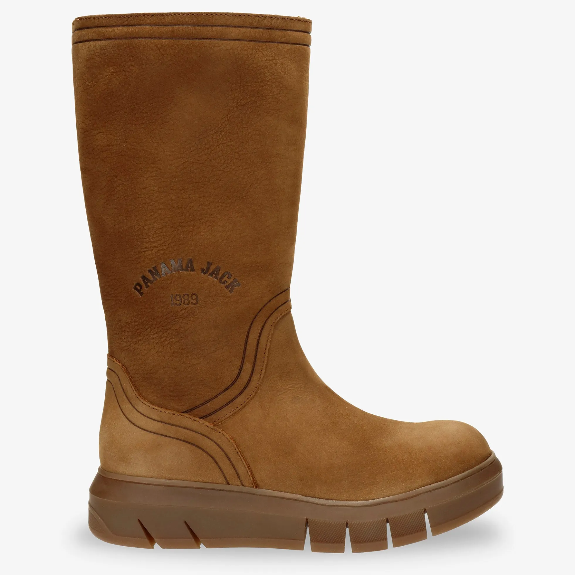 Neck Botas de piel con forro interior de pelo.