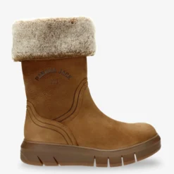 Neck Botas de piel con forro interior de pelo.
