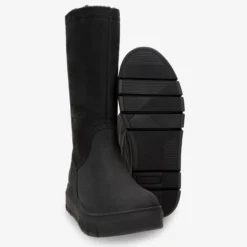 Neck Botas de piel con forro interior de pelo.