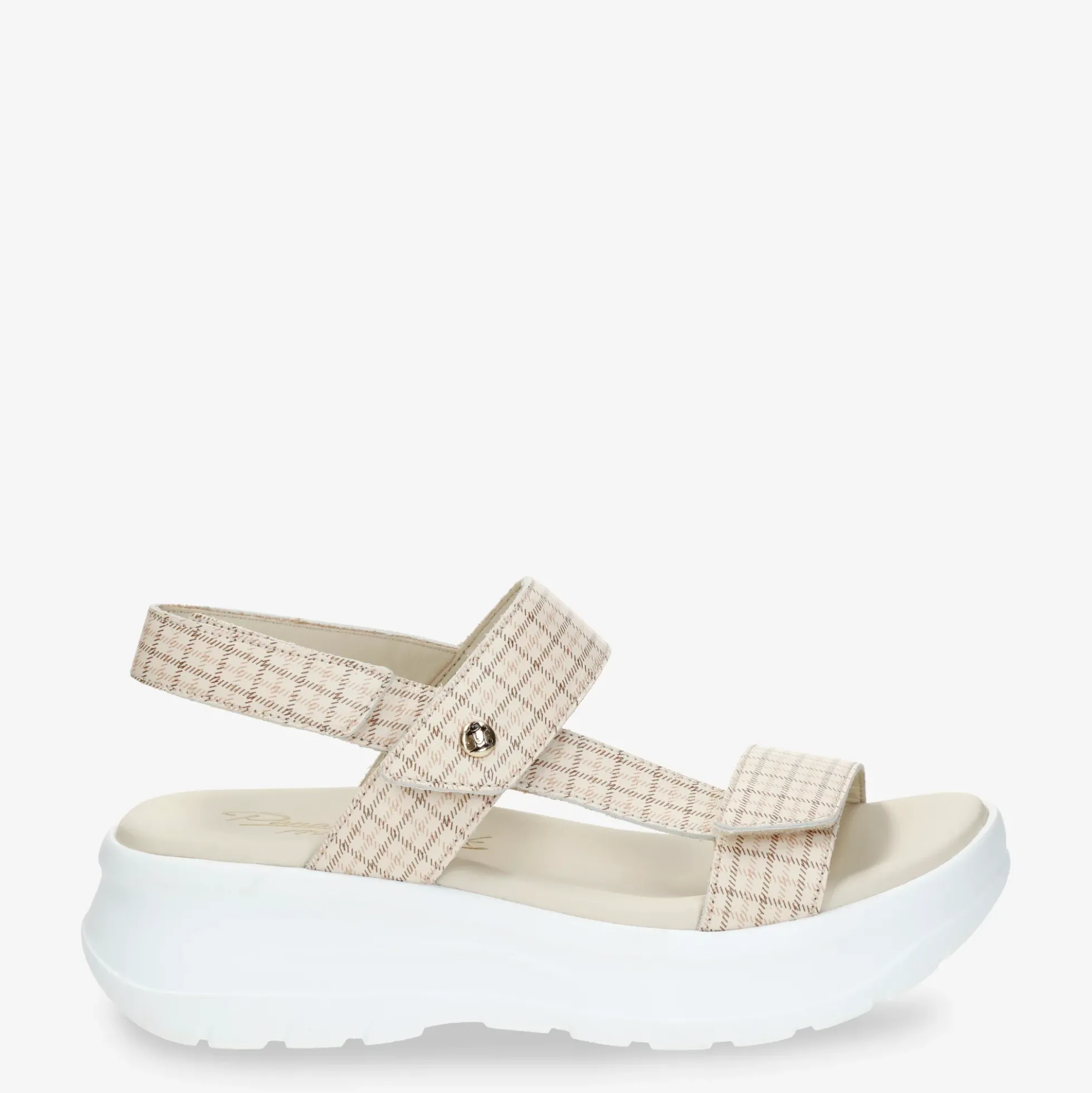Noor Plaid Sandalias de piel con forro interior de piel.