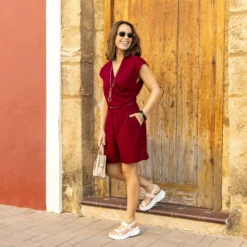 Noor Plaid Sandalias de piel con forro interior de piel.