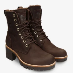 Padma Botas de piel con forro interior de pelo.
