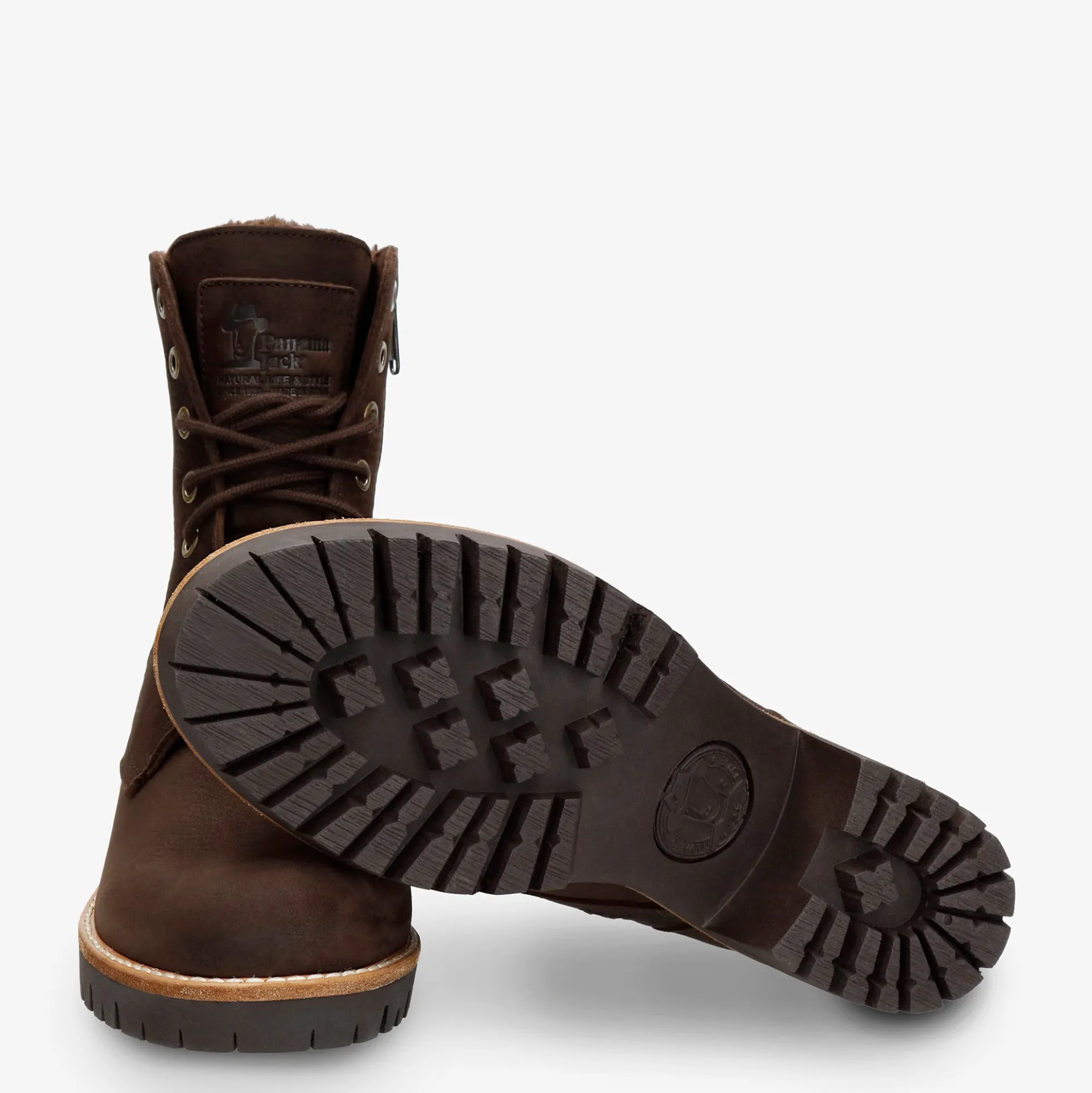 Padma Botas de piel con forro interior de pelo.