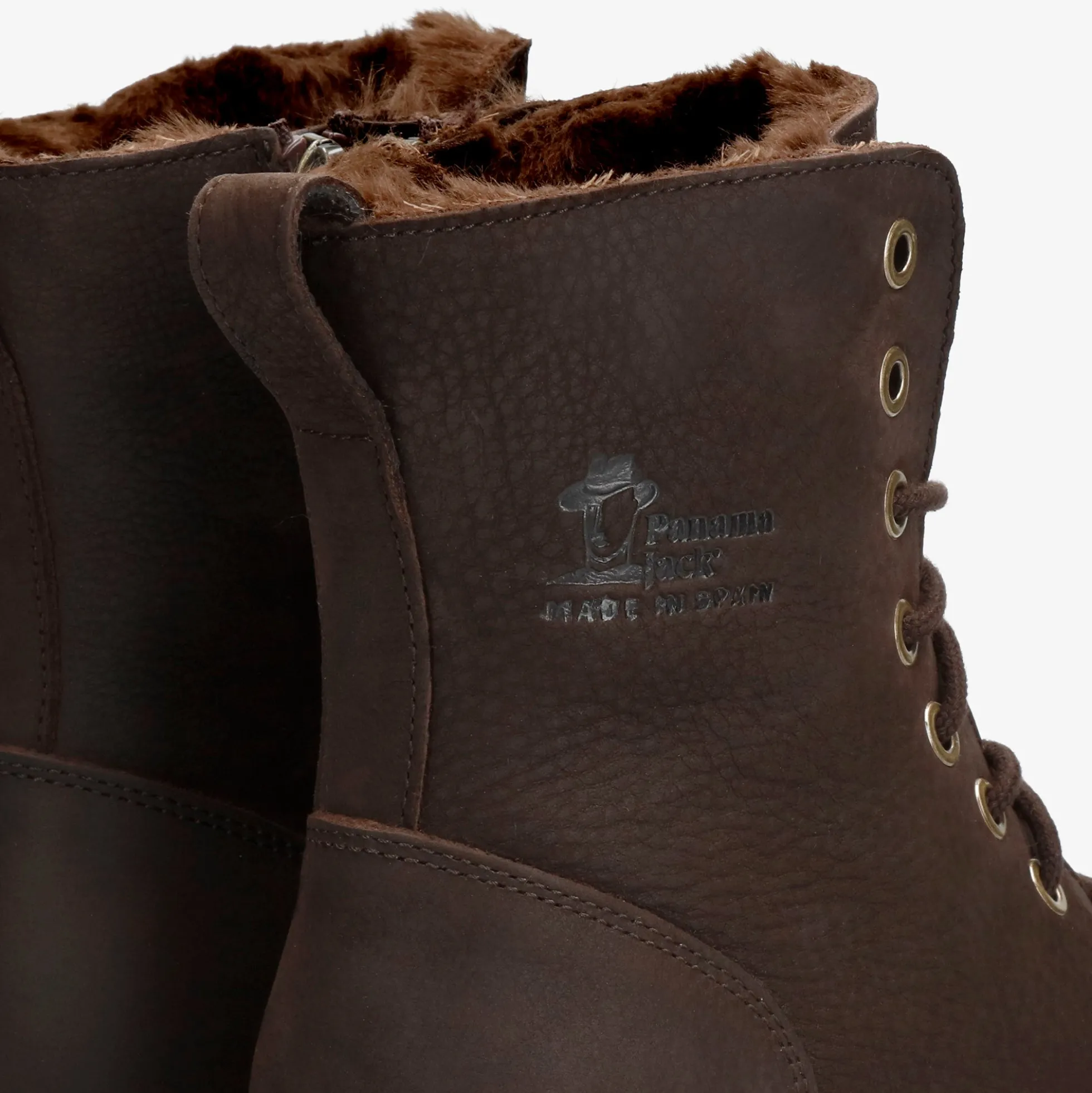 Padma Botas de piel con forro interior de pelo.