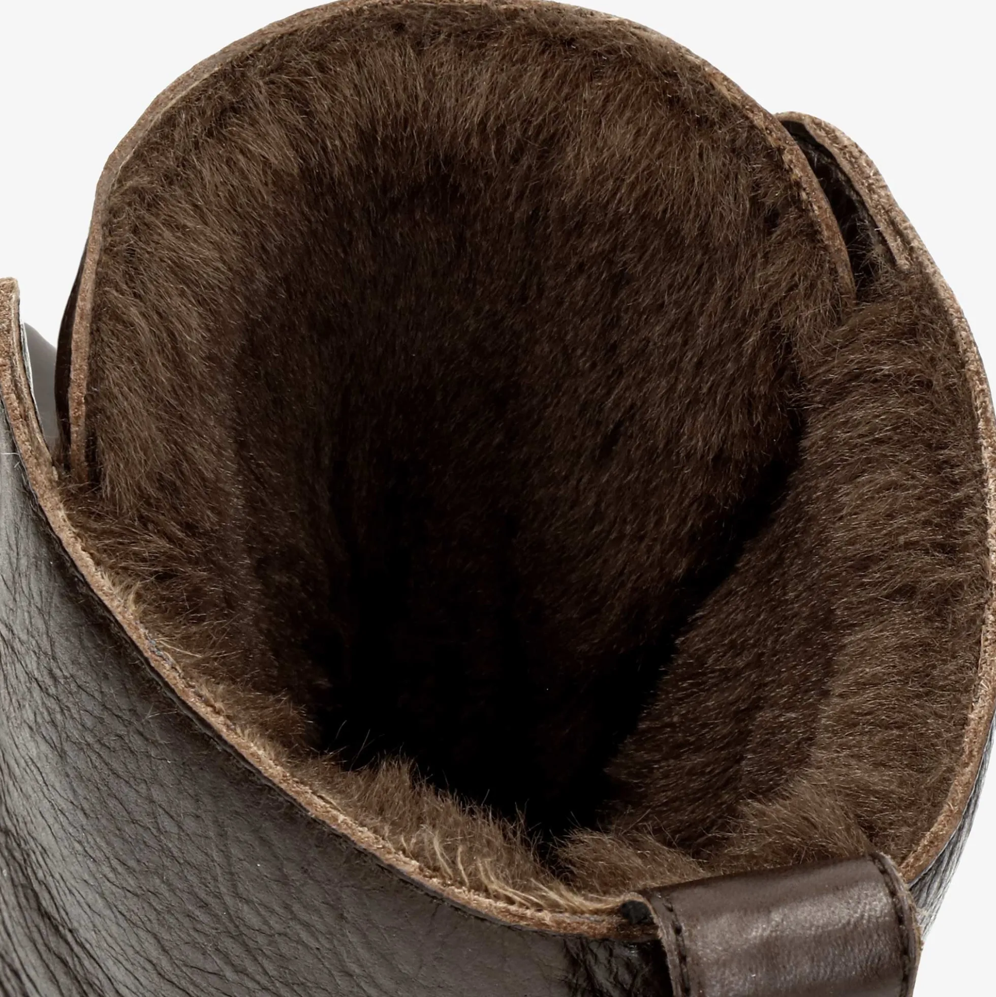 Padma Botas de piel con forro interior de pelo.