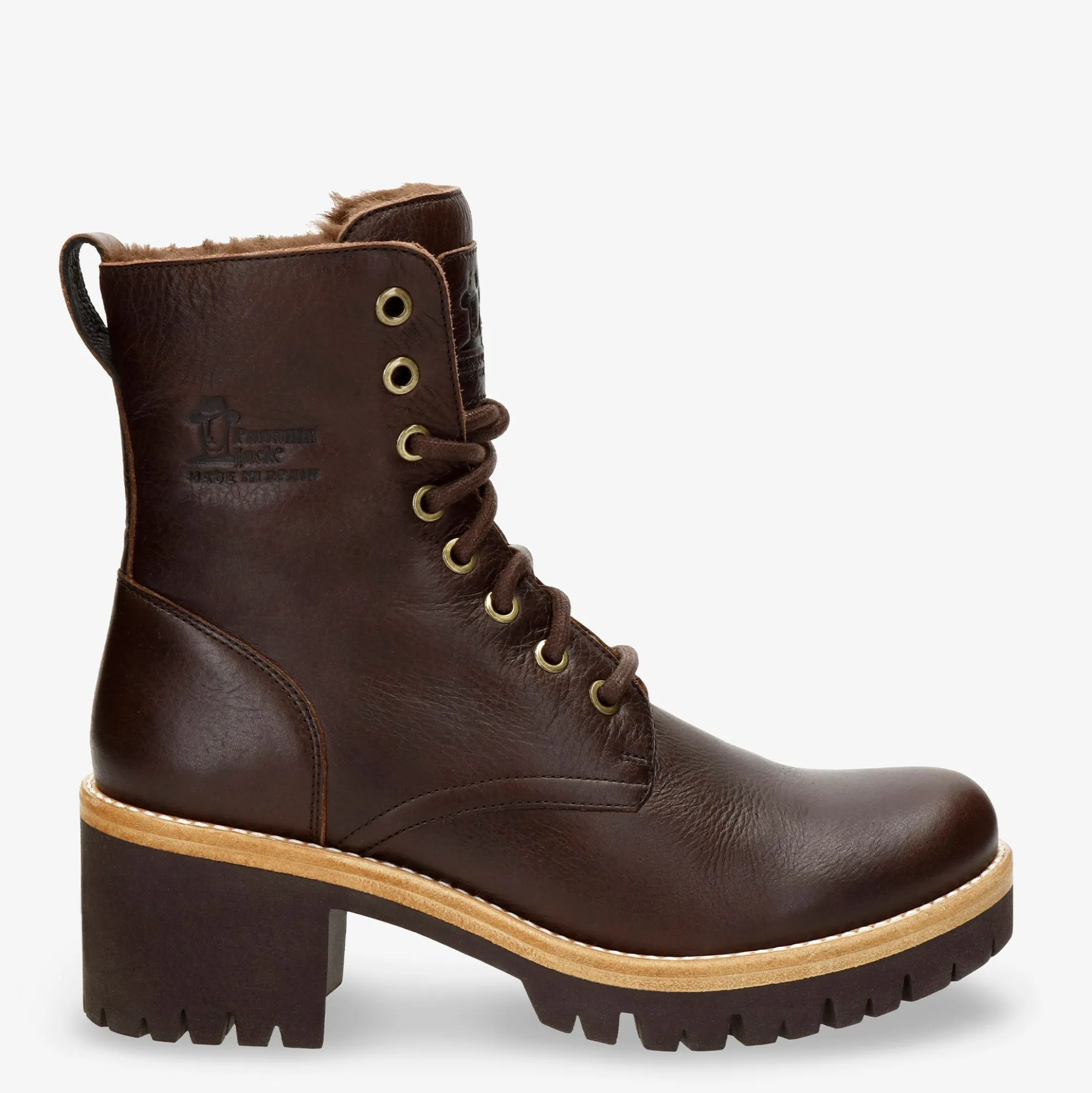 Padma Botas de piel con forro interior de pelo.