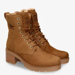 Padma Botas de piel con forro interior de pelo.