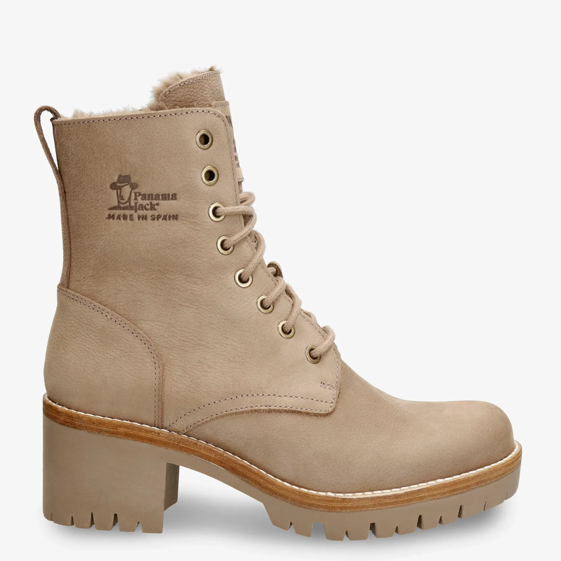 Padma Botas de piel con forro interior de pelo.