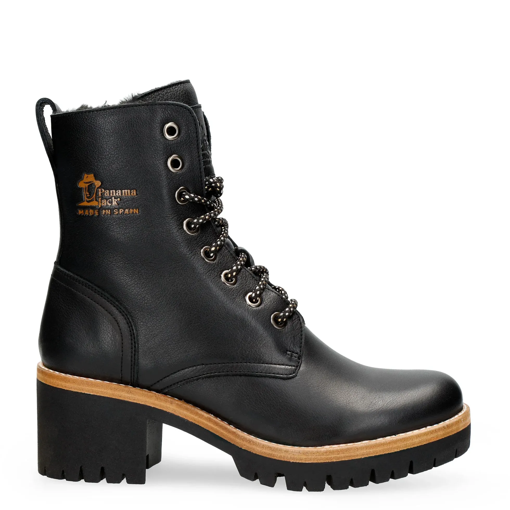 Padma Botas de piel con forro interior de pelo.