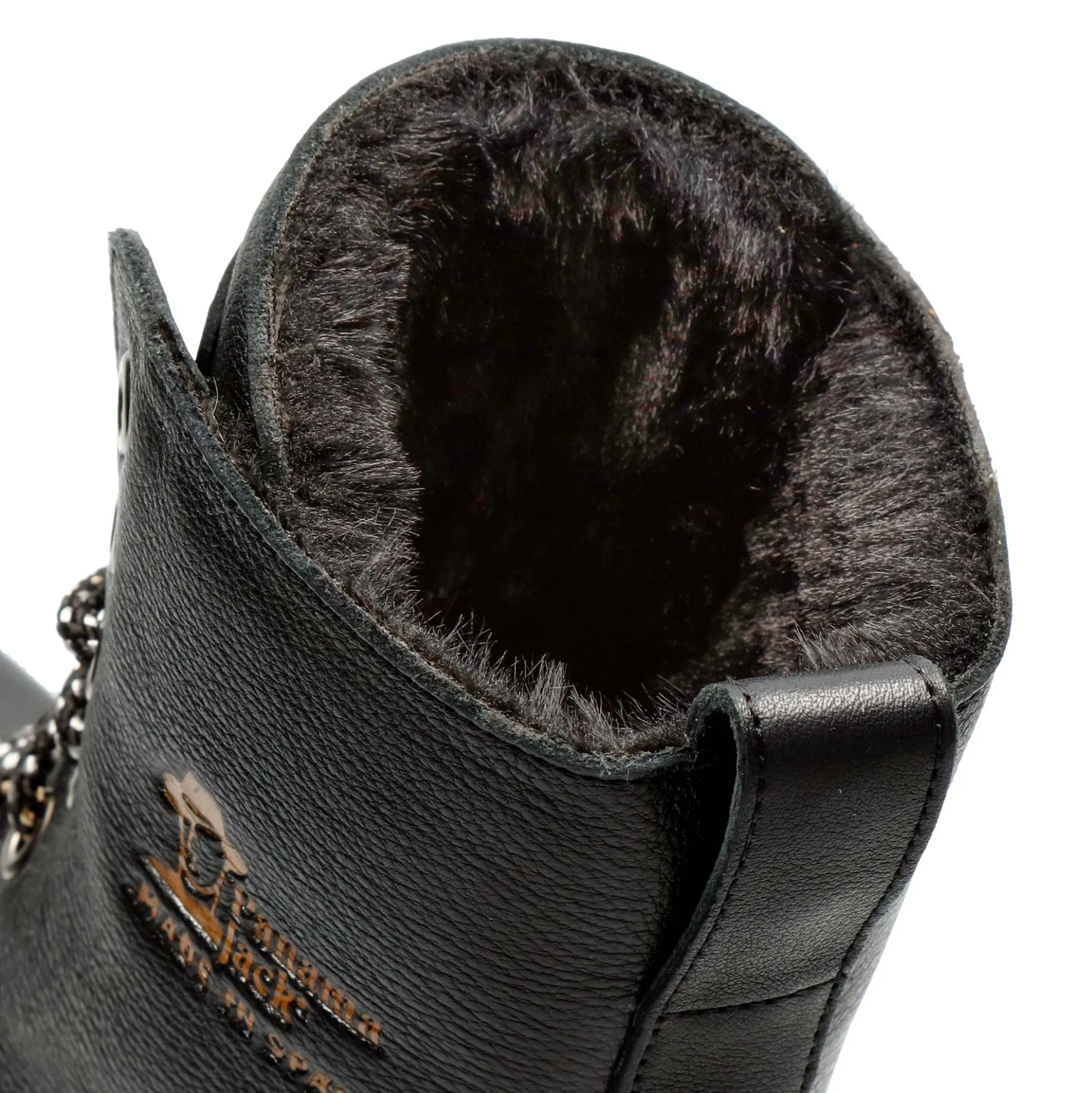Padma Botas de piel con forro interior de pelo.