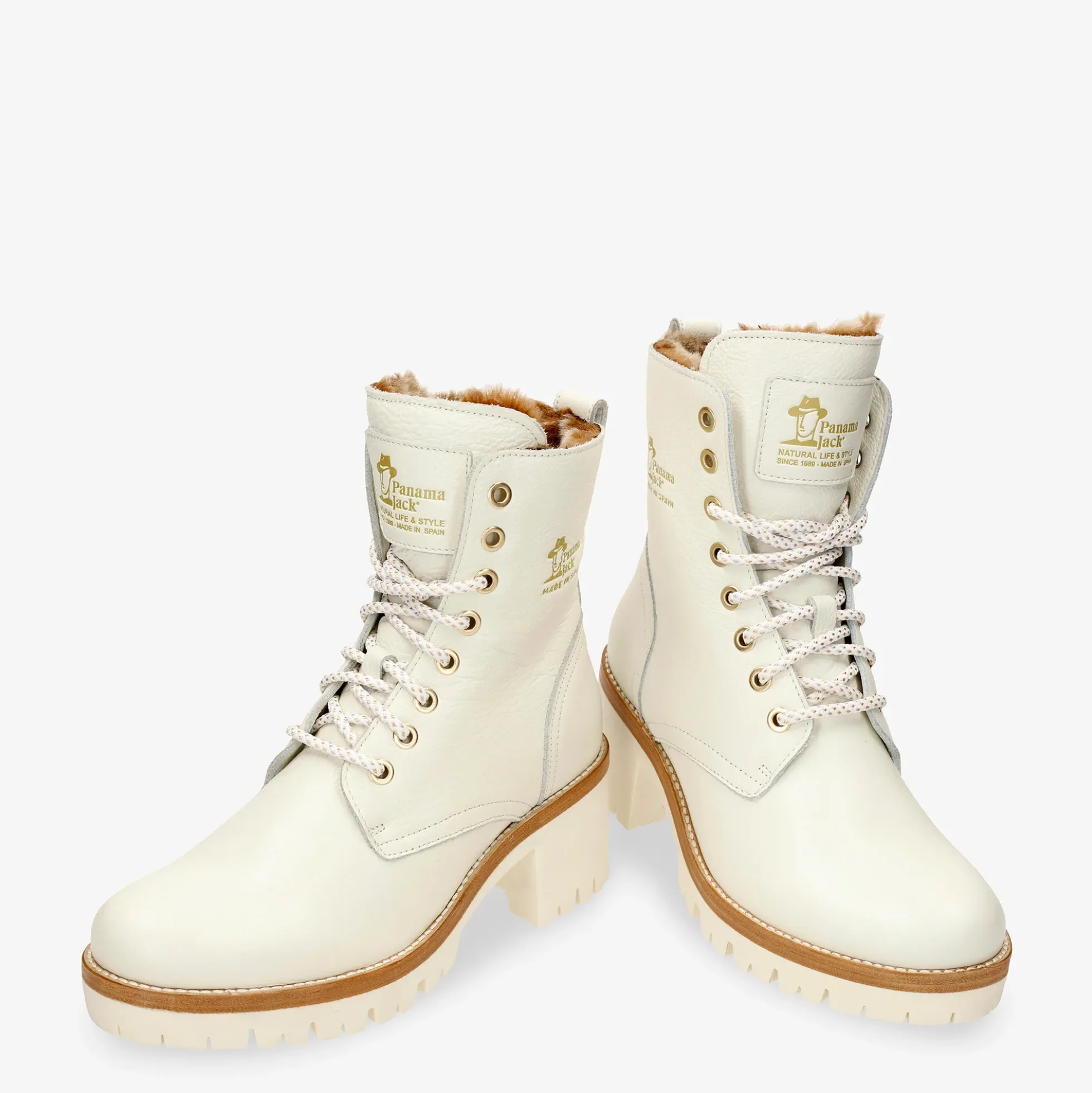Padma Botas de piel con forro interior de pelo.