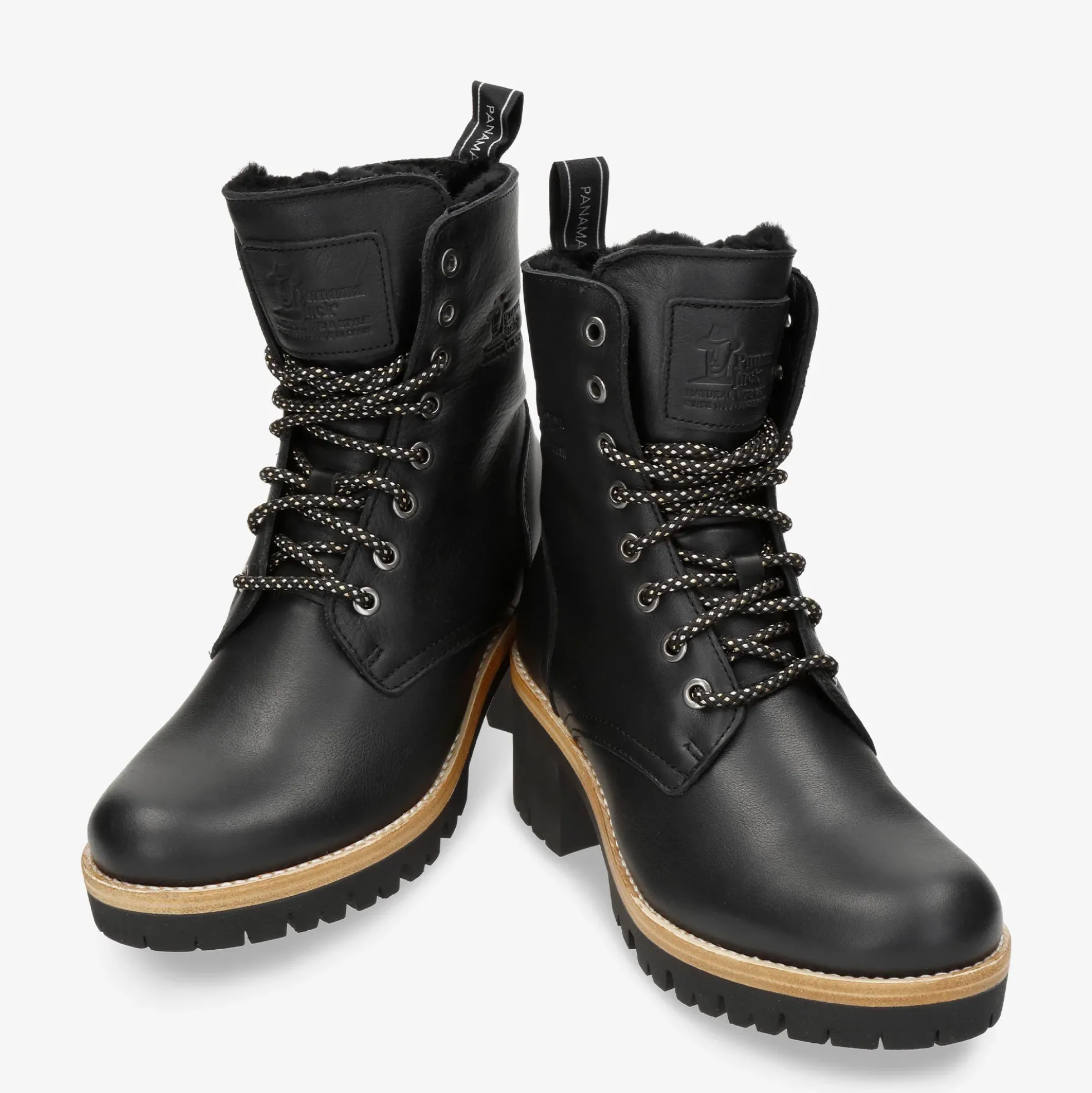 Padma Igloo Botas de piel con forro interior de pelo natural.