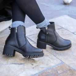 Pauline Gtx Botín de piel con forro interior de Gore-Tex®.