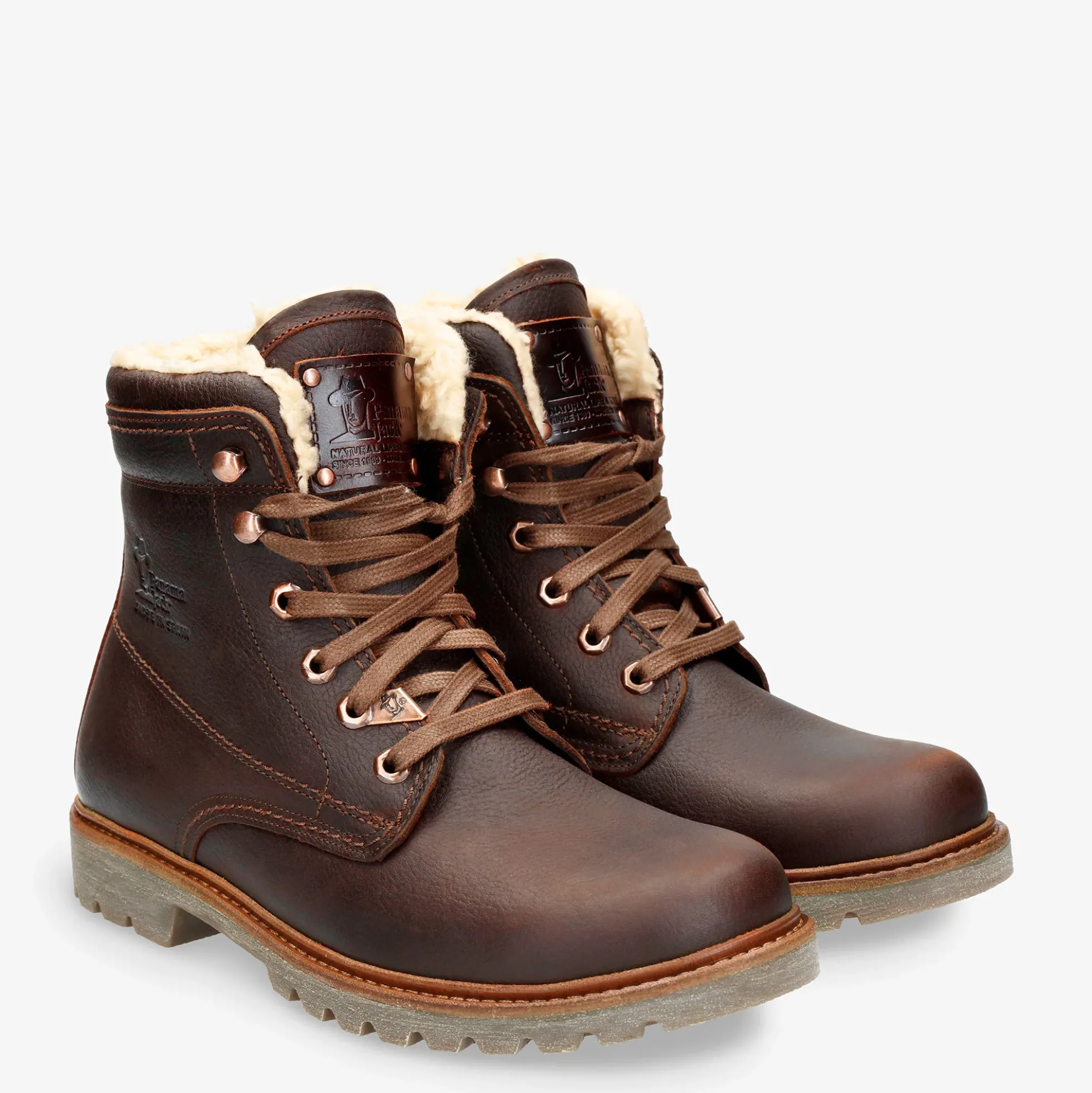 P03 Aviator Botas de piel con forro interior de algodón.