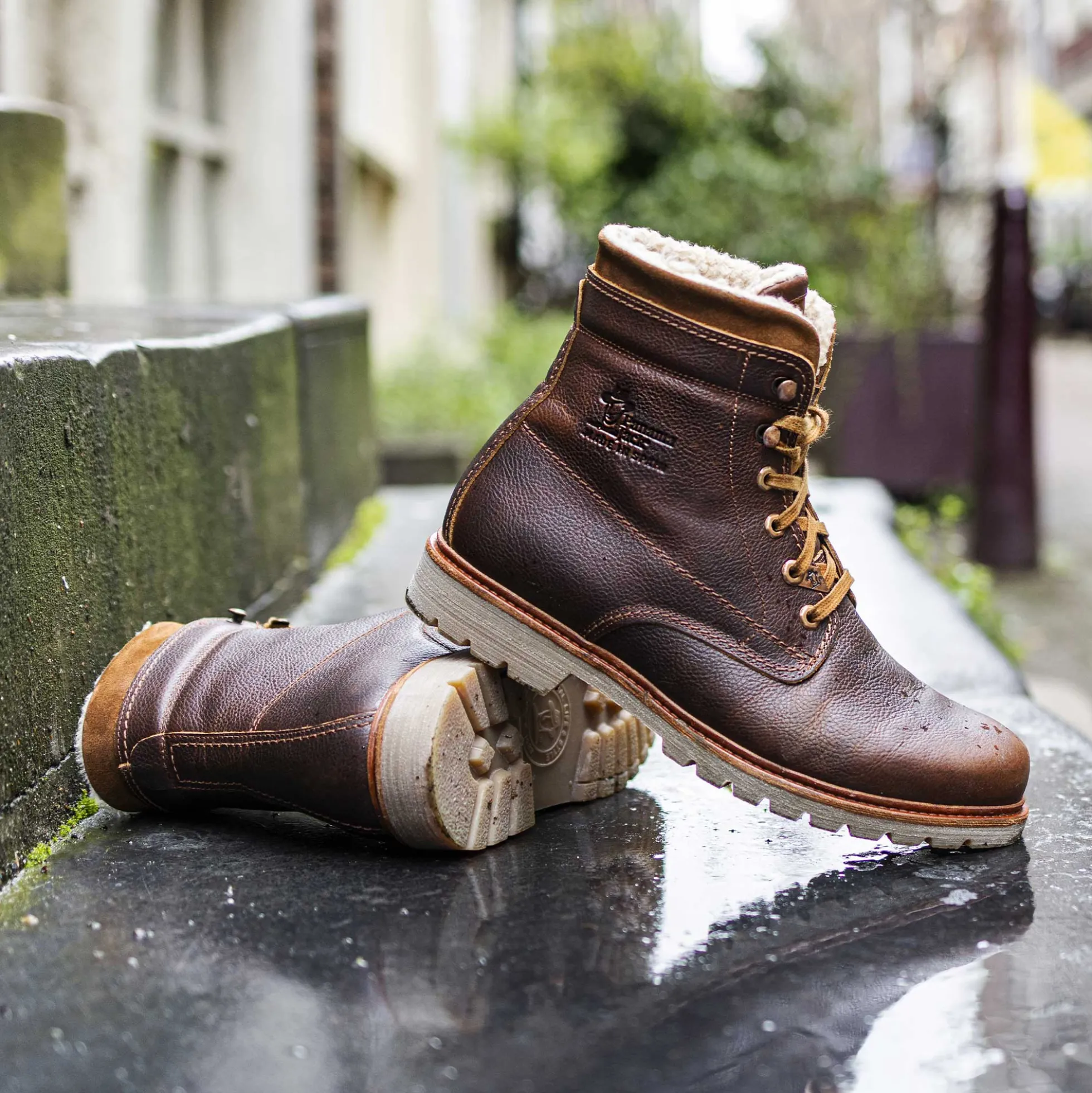 P03 Aviator Botas de piel con forro interior de algodón.