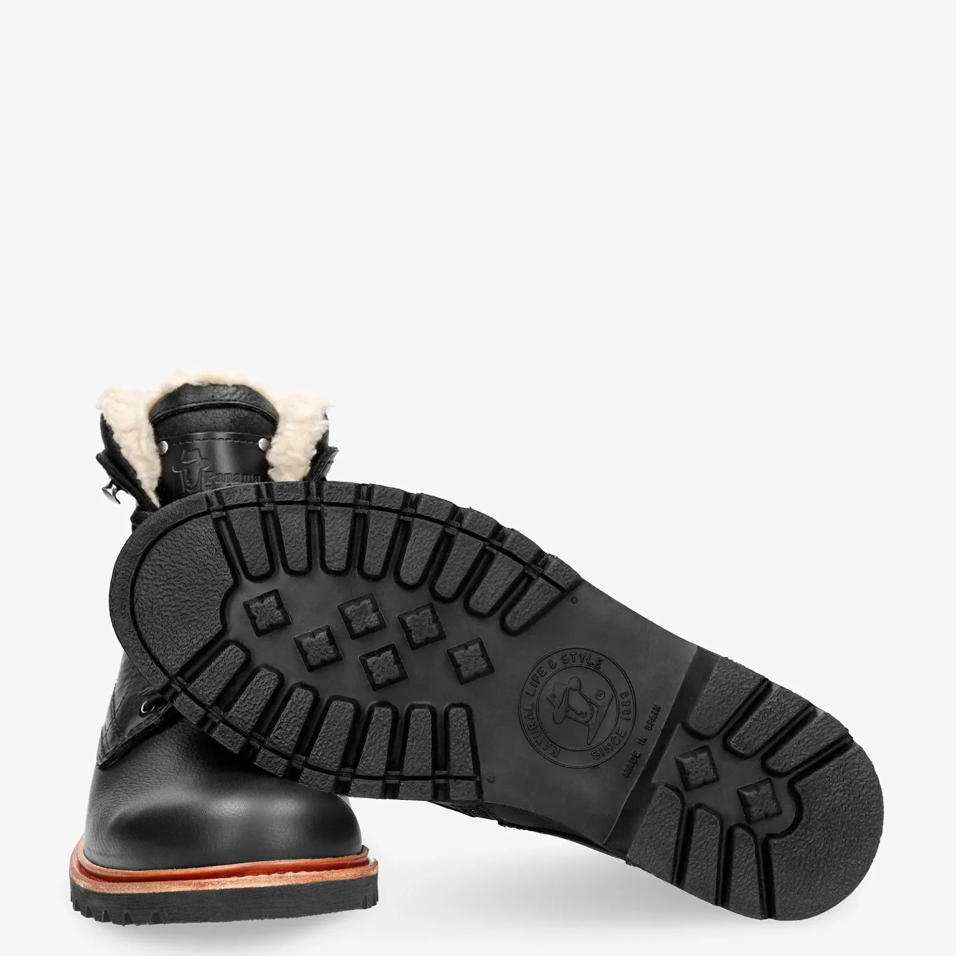 P03 Aviator Botas de piel con forro interior de algodón.