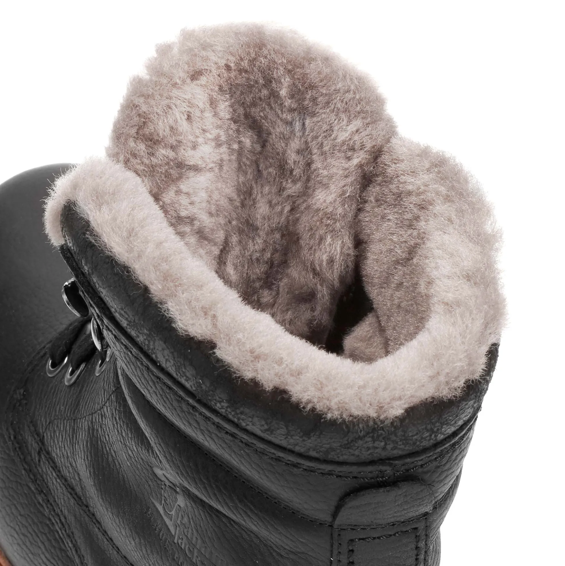 P03 Aviator Igloo Botas de piel con forro interior de pelo natural.