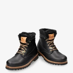 P03 Aviator Igloo Botas de piel con forro interior de pelo natural.