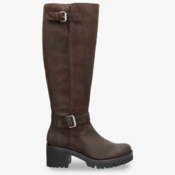 Phaedra Botas de piel con forro interior de pelo.
