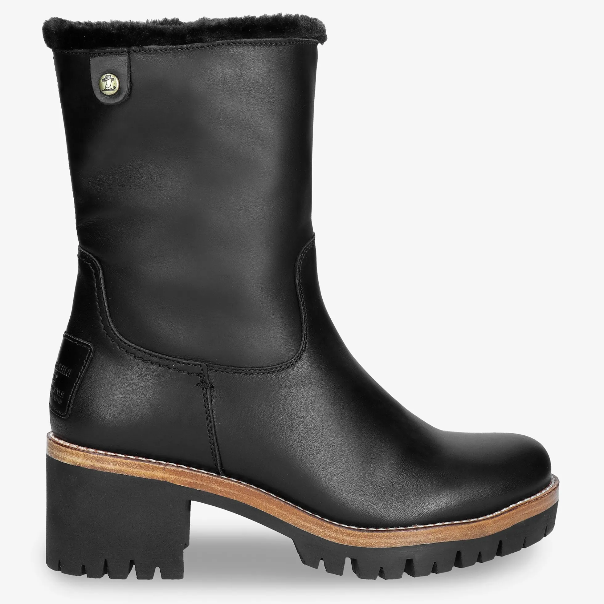 Piola Botas de piel con forro interior de pelo.