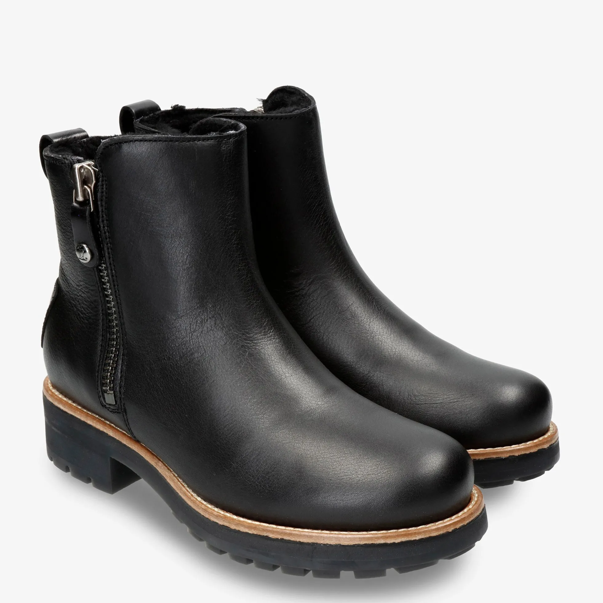 Rym Igloo Botas de piel con forro interior de pelo natural.