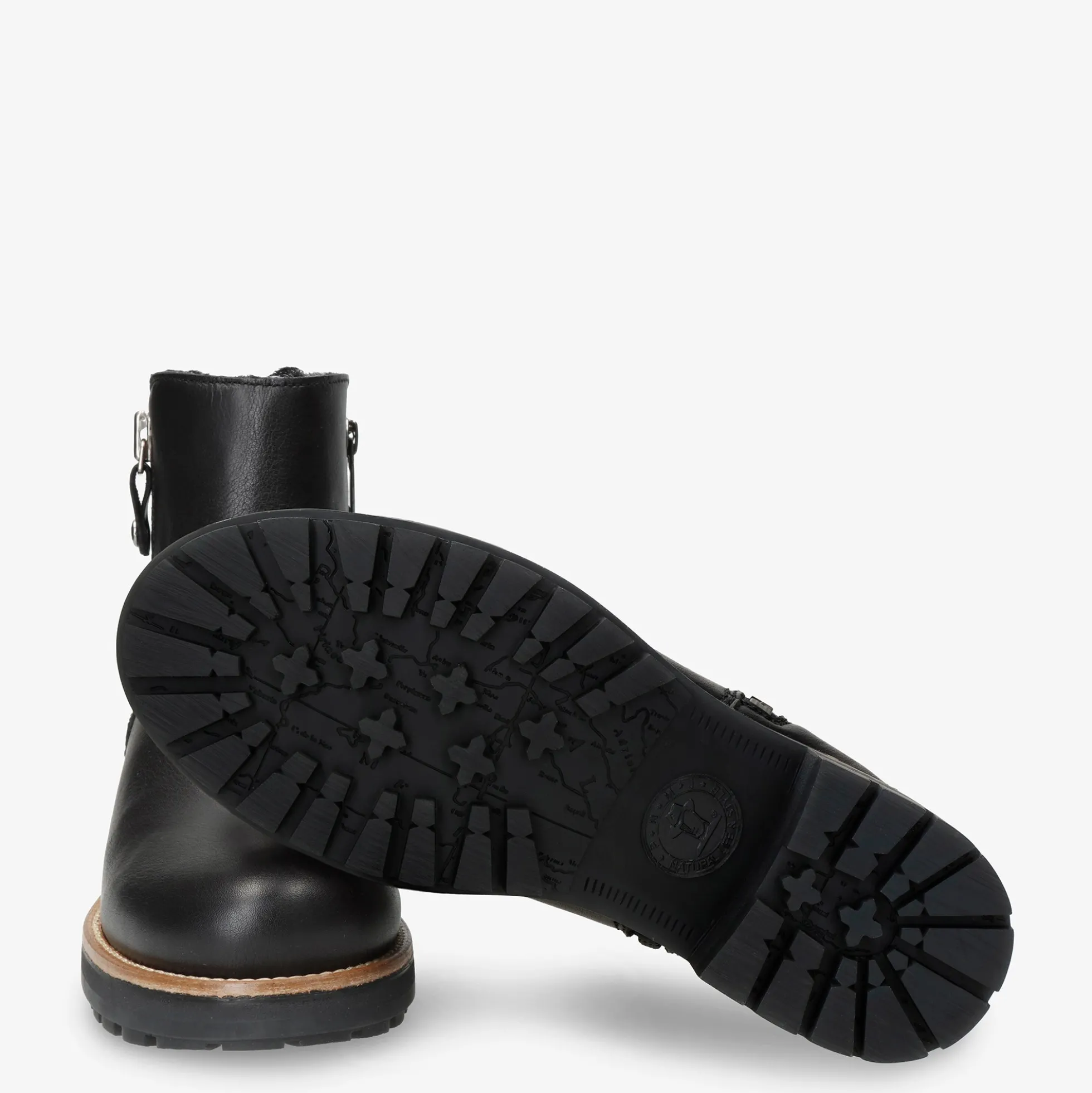 Rym Igloo Botas de piel con forro interior de pelo natural.