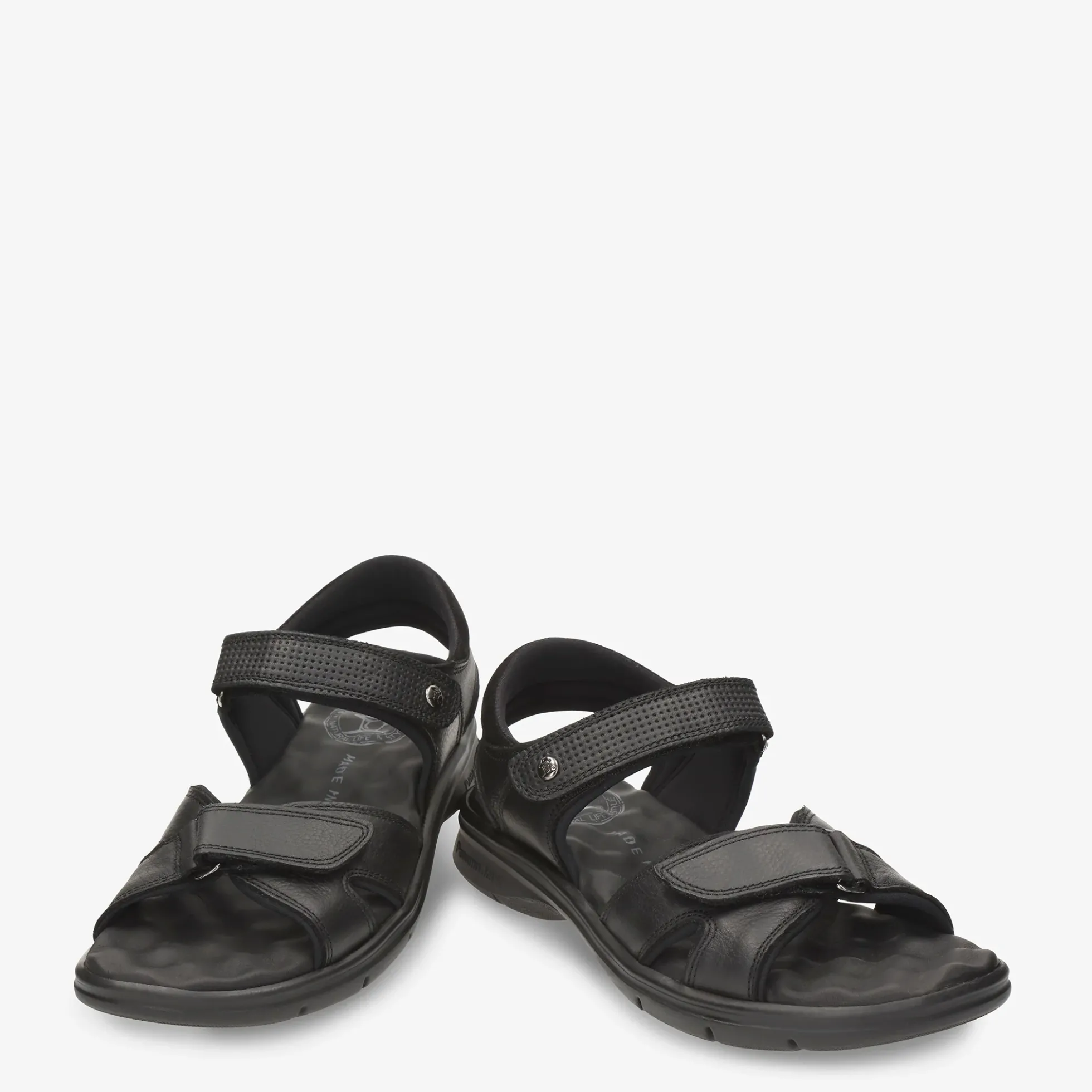 Sanders Sandalias de piel con forro interior de lycra.