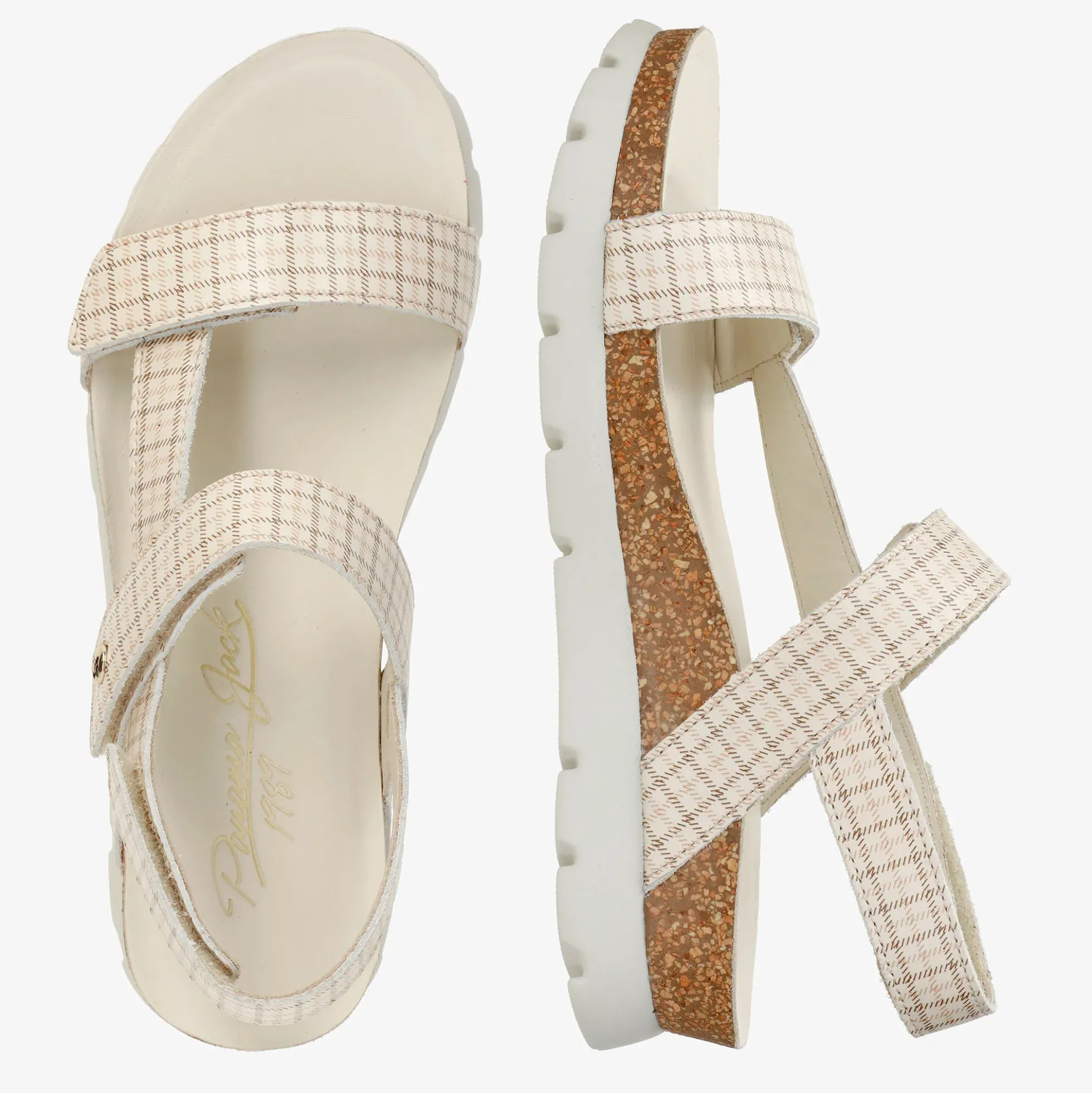 Selma Plaid Sandalias de piel con forro interior de piel.
