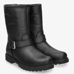 Singapur Botas de piel con forro interior de pelo.