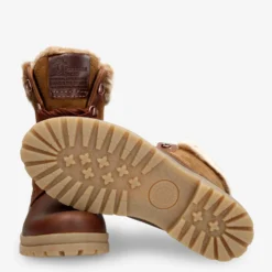Tuscani Botas de piel con forro interior de pelo.