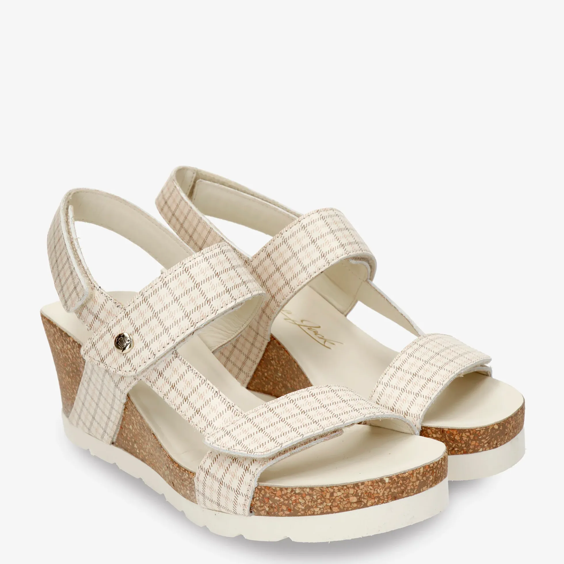 Vilma Plaid Sandalias de piel con forro interior de piel.